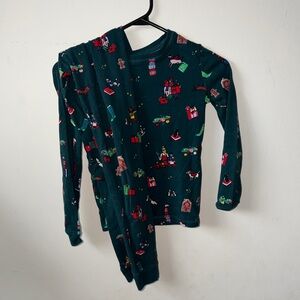 Indigo Kids Pajama Set with Festive Print